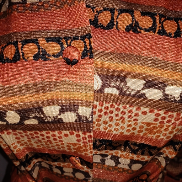 Stunning Vintage Button Down Top with Belt - Picture 2 of 7